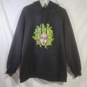 Medusa Greek Goddess Snakes Ancient Greece Mythology Pullover Hoodie Size 2XL